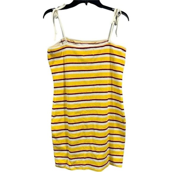 Solid And Striped Terry Shift Dress Swim Cover Up Size XL - Picture 4 of 10